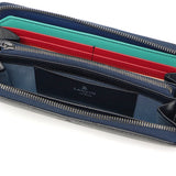 ランバン オン ブルー 長財布 メンズ ロングウォレット 小銭入れあり LANVIN en Bleu ブランド おしゃれ シンプル 大人 上品 ラウンドファスナー 財布 レザー 本革 牛革 札入れ 小銭入れ カード スタンパ 522605