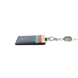 ランバン オン ブルー IDケース メンズ 本革 LANVIN en Bleu IDカードホルダー IDカードケース ブランド レザー 牛革 革 ネックストラップ リール付き おしゃれ 軽量 カード スタンパ 522606