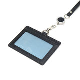 ランバン オン ブルー IDケース メンズ 本革 LANVIN en Bleu IDカードホルダー IDカードケース ブランド レザー 牛革 革 ネックストラップ リール付き おしゃれ 軽量 カード スタンパ 522606