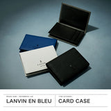 ランバン オン ブルー 名刺入れ メンズ 本革 レザー ブランド LANVIN en Bleu おしゃれ 大人 上品 コンパクト 軽量 軽い 薄型 スリム カードケース 名刺ケース シンプル 無地 カード入れ ビジネス ゼブダ 529613