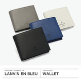 ランバン オン ブルー 二つ折り財布 メンズ 財布 小銭入れあり LANVIN en Bleu ブランド 大人 上品 コンパクト 軽量 二つ折り 二つ折 革財布 小さめ 高級感 レザー 本革 革 おしゃれ プレゼント ゼブダ 529614