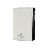 ランバン オン ブルー 二つ折り財布 メンズ ブランド LANVIN en Bleu 財布 小銭入れあり シンプル 二つ折り 二つ折 本革 牛革 革 レザー 大容量 ブラック 黒 グレー 白 青 おしゃれ 上品 ゼブダ 529615