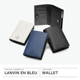 ランバン オン ブルー 二つ折り財布 メンズ ブランド LANVIN en Bleu 財布 小銭入れあり シンプル 二つ折り 二つ折 本革 牛革 革 レザー 大容量 ブラック 黒 グレー 白 青 おしゃれ 上品 ゼブダ 529615