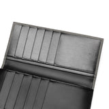 ランバン オン ブルー 長財布 メンズ ブランド 薄い LANVIN en Bleu 財布 かぶせ フラップ 小銭入れあり シンプル 本革 牛革 革 レザー ブラック 黒 グレー 白 青 おしゃれ 上品 ビジネス ゼブダ 529616