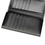 ランバン オン ブルー 長財布 メンズ ブランド 薄い LANVIN en Bleu 財布 かぶせ フラップ 小銭入れあり シンプル 本革 牛革 革 レザー ブラック 黒 グレー 白 青 おしゃれ 上品 ビジネス ゼブダ 529616