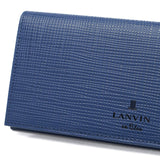 ランバン オン ブルー 長財布 メンズ ブランド 薄い LANVIN en Bleu 財布 かぶせ フラップ 小銭入れあり シンプル 本革 牛革 革 レザー ブラック 黒 グレー 白 青 おしゃれ 上品 ビジネス ゼブダ 529616