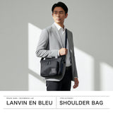 ランバン オン ブルー ショルダーバッグ メンズ レディース ブランド 軽量 LANVIN en Bleu バッグ 斜めがけ 小さめ 防水 大人 ナイロン B5 横型 カジュアル おしゃれ ファスナー付き ショート 541102