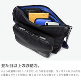 ランバン オン ブルー ショルダーバッグ メンズ レディース ブランド 軽量 LANVIN en Bleu バッグ 斜めがけ 小さめ 防水 大人 ナイロン B5 横型 カジュアル おしゃれ ファスナー付き ショート 541102