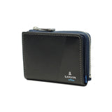 Lanvin on Blue Pass Case for Men Bifold Coin Purse Lanvin en Bleu Brand Brand Leather Leather Leather Light Lightweight Light Compact Case Case Case Case Key Card Mudah Dewasa Separa 555612