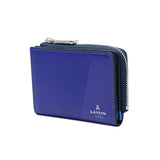 Lanvin on Blue Pass Case for Men Bifold Coin Purse Lanvin en Bleu Brand Brand Leather Leather Leather Light Lightweight Light Compact Case Case Case Case Key Card Mudah Dewasa Separa 555612