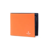 Lanvin di dompet biru lelaki lanvin padat lelaki en bleu dua kali ganda jenama kulit tulen kulit kulit lembu kecil dompet kecil dompet logo mudah logo dewasa elegan separa 555613