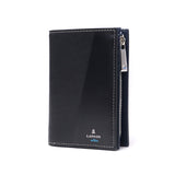 Lanvin di dompet biru lelaki lanvin en bleu dua kali ganda jenama kulit tulen kulit asli dompet kulit dompet mudah logo duit syiling bergaya duit syiling dompet pertengahan 555614