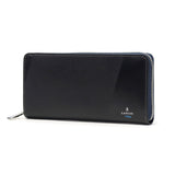 LANVIN on Blue Long Wallet Men's LANVIN en Bleu Round Zipper Genuine Leather Leather Brand Large Capacity Adult Simple Stylish Elegant Long Wallet Card Storage Coin Purse Wallet Leather Wallet Partial 555616