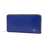 LANVIN on Blue Long Wallet Men's LANVIN en Bleu Round Zipper Genuine Leather Leather Brand Large Capacity Adult Simple Stylish Elegant Long Wallet Card Storage Coin Purse Wallet Leather Wallet Partial 555616