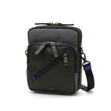 ランバン オン ブルー ショルダーバッグ メンズ ブランド LANVIN en Bleu 斜めがけ かっこいい 大人 軽量 小さめ 縦型 本革 革 バッグ ポリエステル ナイロン 斜めがけバッグ A5 撥水 日本製 男性 ラナ 557101