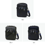 ランバン オン ブルー ショルダーバッグ メンズ ブランド LANVIN en Bleu 斜めがけ かっこいい 大人 軽量 小さめ 縦型 本革 革 バッグ ポリエステル ナイロン 斜めがけバッグ A5 撥水 日本製 男性 ラナ 557101