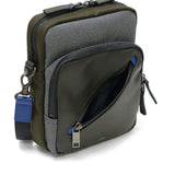 ランバン オン ブルー ショルダーバッグ メンズ ブランド LANVIN en Bleu 斜めがけ かっこいい 大人 軽量 小さめ 縦型 本革 革 バッグ ポリエステル ナイロン 斜めがけバッグ A5 撥水 日本製 男性 ラナ 557101