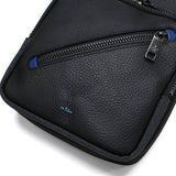 ランバン オン ブルー ショルダーバッグ メンズ ブランド LANVIN en Bleu 斜めがけ かっこいい 大人 軽量 小さめ 縦型 本革 革 バッグ ポリエステル ナイロン 斜めがけバッグ A5 撥水 日本製 男性 ラナ 557101