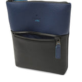 ランバン オン ブルー ショルダーバッグ メンズ 斜めがけバッグ おしゃれ LANVIN en Bleu ショルダー バッグ ブランド 小さめ 本革 革 レザー 斜めがけ 大人 軽量 軽い 青 黒 ブラック A5 フェリチタ 574101