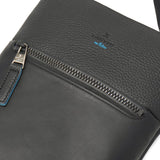 ランバン オン ブルー ショルダーバッグ メンズ 斜めがけバッグ おしゃれ LANVIN en Bleu ショルダー バッグ ブランド 小さめ 本革 革 レザー 斜めがけ 大人 軽量 軽い 青 黒 ブラック A5 フェリチタ 574101