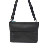 ランバン オン ブルー ショルダーバッグ メンズ 斜めがけバッグ おしゃれ LANVIN en Bleu クラッチバッグ ブランド 小さめ 本革 革 レザー 斜めがけ 大人 軽量 軽い 青 黒 ブラック B5 2WAY フェリチタ 574102