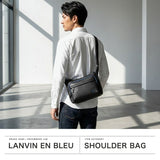 ランバン オン ブルー ショルダーバッグ メンズ ナイロン 斜めがけバッグ LANVIN en Bleu バッグ 斜めがけ 大人 軽量 かっこいい ブランド 革 本革 斜め掛けバッグ ショルダー B5 シンプル おしゃれ ピケ 526112