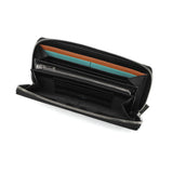 ランバン オン ブルー 財布 長財布 メンズ ブランド LANVIN en Bleu おしゃれ 大人 上品 レザー 牛革 本革 ラウンドファスナー 高級感 シンプル ロゴ 無地 ビジネス ポワール ラウンドファスナー長札 537607