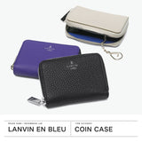 ランバン オン ブルー コインケース メンズ レディース 仕切り 本革 LANVIN en Bleu ブランド 小銭入れ 革 牛革 レザー おしゃれ 軽量 軽い コンパクト 鍵 キーリング ラウンドファスナー モル 538602