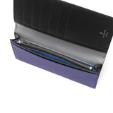 ランバン オン ブルー 長財布 メンズ レディース 薄い LANVIN en Bleu かぶせ ブランド 本革 革 牛革 レザー 小銭入れ 薄型 スリム 革財布 軽量 軽い フラップ モル かぶせ長財布 カード段6 538605
