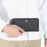 ランバン オン ブルー 長財布 メンズ レディース LANVIN en Bleu ブランド 本革 革 牛革 レザー 財布 大容量 小銭入れ 革財布 軽量 軽い ラウンドファスナー モル ラウンドファスナー長財布 カード段12 538606