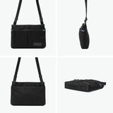 ランバン オン ブルー ショルダーバッグ メンズ 斜めがけバッグ 小さめ LANVIN en Bleu ブランド 大人 上品 ミニショルダー バッグ 横型 斜め掛け 肩掛け ファスナー 軽量 A5 撥水 フレーズ サコッシュ 527101