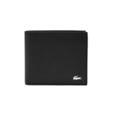 ラコステ 二つ折り財布 メンズ レディース LACOSTE 小銭入れあり レザー 小さい 財布 本革 コンパクト ブランド 大人 札入れ カード入れ シンプル ウォレット お財布 小さめ 無地 2つ折り財布 NH1112FG