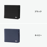 ラコステ 二つ折り財布 メンズ レディース 札 小銭 ブランド LACOSTE 財布 小銭入れあり 本革 小さい 大人 二つ折り 小さめ コンパクト 革 レザー 牛革 おしゃれ カード 小銭入れ ロゴ 2つ折りウォレット NH1601KP
