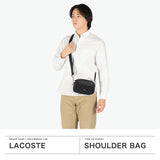 ラコステ ショルダーバッグ メンズ レディース ブランド 小さめ LACOSTE バッグ 斜めがけ 大人 かっこいい 上品 軽量 おしゃれ ミニショルダー 斜め掛け 黒 ザ ブレンドシーズナル モノグラムコンビレポーターバッグ NH5175BG