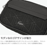 ラコステ ショルダーバッグ メンズ レディース ブランド 小さめ LACOSTE バッグ 斜めがけ 大人 かっこいい 上品 軽量 おしゃれ ミニショルダー 斜め掛け 黒 ザ ブレンドシーズナル モノグラムコンビレポーターバッグ NH5175BG