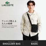 ラコステ ショルダーバッグ メンズ レディース LACOSTE 小さめ 斜めがけ かっこいい ブランド 斜めがけバッグ ミニショルダー 軽量 軽い コンパクト ショルダーポーチ ネオクロコ カメラバッグ NU4788NE