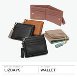 リズデイズ 二つ折り財布 レディース LIZDAYS 財布 ミニ財布 小銭入れあり ブランド 大人 二つ折り 本革 革 レザー コンパクト 小さめ ミニ ファスナー 折り財布 革財布 かわいい シンプル おしゃれ 本革二つ折り財布 lz-615