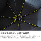 マブ 傘 折りたたみ 日傘 折り畳み メンズ mabu 晴雨兼用 大きい ブランド UVカット UV 一級遮光 遮熱 ケース付き おしゃれ 男性 親骨60cm 7本 黒 耐風 耐久 高強度遮光傘 内側 ストレングスミニEVO MOUSHO