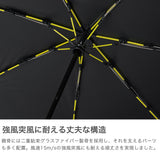 マブ 傘 折りたたみ 日傘 折り畳み メンズ 自動開閉 mabu 晴雨兼用 大きい ブランド UVカット UV 一級遮光 遮熱 ケース付き おしゃれ 親骨60cm 7本 耐風 耐久 高強度遮光傘 内側 黒 ストレングスミニAUTO EVO