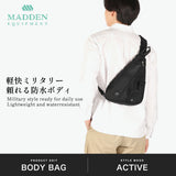 メデン イクイップメント ボディバッグ メンズ レディース ワンショルダー MADDEN EQUIPMENT ショルダーバッグ ブランド 防水 撥水 斜めがけ ショルダー 軽量 小さめ 縦型 シンプル A5 3L ELBERT EQPK-01