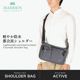 メデン イクイップメント ショルダーバッグ メンズ レディース MADDEN EQUIPMENT 小さめ コンパクト 斜めがけ ブランド かっこいい 軽量 軽い 大人 防水 撥水 ショルダー 横型 シンプル A5 3L ELBERT EQPK-02