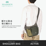 メデン イクイップメント ショルダーバッグ メンズ レディース MADDEN EQUIPMENT 斜めがけ ブランド かっこいい 軽量 軽い 大人 防水 撥水 ショルダー シンプル おしゃれ カジュアル 肩掛け A5 5L ELBERT EQPK-03