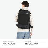 【日本正規品】 マタドール リュック メンズ レディース 大容量 通勤 Matador リュックサック バッグ おしゃれ 旅行 ブランド カジュアル ビジネス 機内持ち込み シンプル 35L A3 B4 A4 防水 グローブライダー35