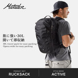 【日本正規品】 マタドール リュック メンズ レディース 大容量 リュックサック Matador PC収納 バックパック 海外旅行 機内持ち込み 耐候性 撥水 防水生地 ブランド シンプル おしゃれ B4 A4 30L キャリーオン トラベルパック