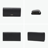 マリクレール 長財布 レディース marie claire 財布 ブランド 本革 かぶせ フラップ 大容量 カード大容量 上品 シンプル かわいい レザー サイフ 小銭入れ クローバー シュリンク 型押し Carrousel MC88647