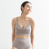 me. インナー レディース 下着 ミードット ブラジャー コットン パッド ノンワイヤー 綿 アンダー 60~84 リラックス ナイトブラ オシャレ 抗菌 防臭 締め付けない 日本製 organic cotton citoratec ブラトップ me-22210