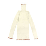 me. インナー レディース ミードット 長袖 おしゃれ 冬 秋冬 ハイネック タートル ウール メリノウール トップス 保湿 放湿 メロー リブ 重ね着 シンプル 日本製 merino washable wool タートルネック me-23309