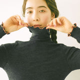 me. インナー レディース ミードット 長袖 おしゃれ 冬 秋冬 ハイネック タートル ウール メリノウール トップス 保湿 放湿 メロー リブ 重ね着 シンプル 日本製 merino washable wool タートルネック me-23309