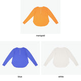 me. Tシャツ レディース 長袖 ミードット ロングTシャツ プルオーバー カットソー シンプル 日本製 薄手 カジュアル おしゃれ トップス flow cotton silk ヘンリーネックT me-24401