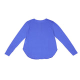 me. Tシャツ レディース 長袖 ミードット ロングTシャツ プルオーバー カットソー シンプル 日本製 薄手 カジュアル おしゃれ トップス flow cotton silk ヘンリーネックT me-24401